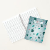Carnet motif feuille transparent (Intérieur)