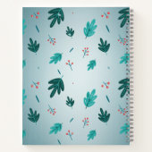 Carnet motif feuille transparent (Dos)