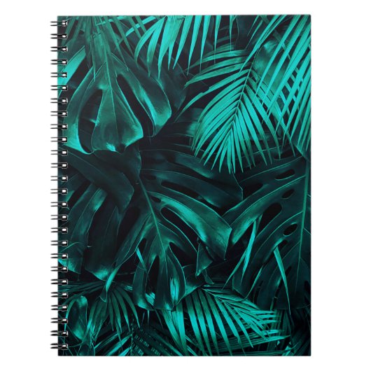 Carnet Motif feuille tropical (Devant)