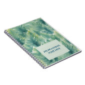 Carnet Motif Feuille tropical aquarelle (Côté Droit)