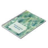 Carnet Motif Feuille tropical aquarelle (Côté gauche)