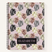 Carnet Motif Feuille Tropical Palm (Devant)