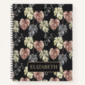 Carnet Motif Feuille Tropical Palm (Devant)