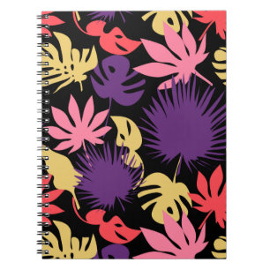 Carnet Motif feuille tropical sans couture