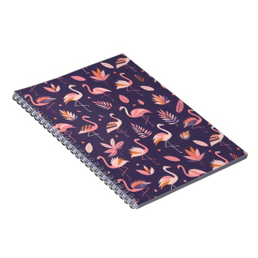 Carnet Motif Flamant rose Paradise (Côté Droit)