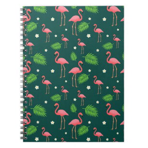 Carnet Motif Flamant Tropical