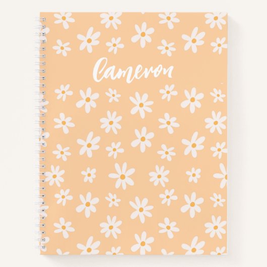 Carnet Motif Fleur Cute Daisy (Devant)