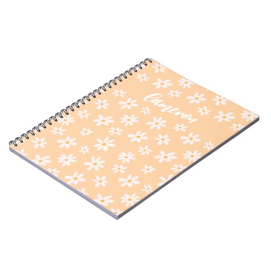 Carnet Motif Fleur Cute Daisy (Côté gauche)