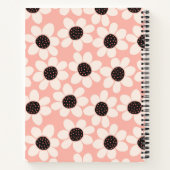 Carnet Motif Fleur Rose Cute (Dos)