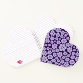 Carnet Motif Fleur - Violet (Intérieur)