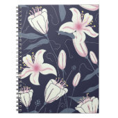 Carnet Motif Fleurs Vintage (Devant)