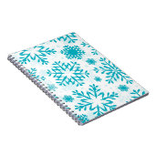 Carnet Motif Flocon de Neige Bleu (Côté Droit)