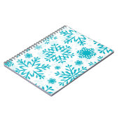 Carnet Motif Flocon de Neige Bleu (Côté gauche)