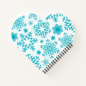 Carnet Motif Flocon de Neige Bleu (Dos)