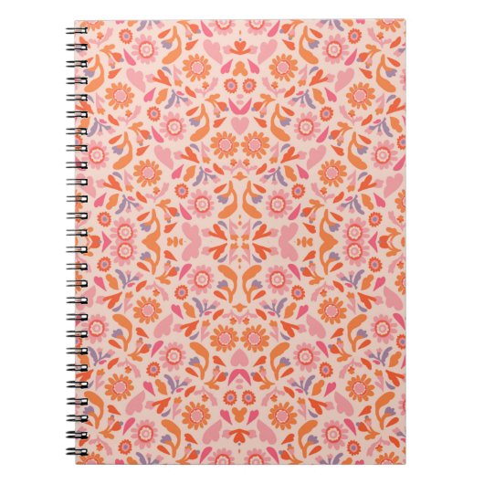 Carnet Motif floral (Devant)