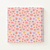 Carnet Motif floral abstrait moderne (Dos)