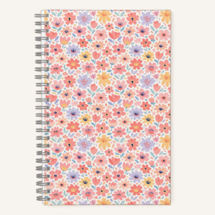 Carnet Motif floral abstrait moderne