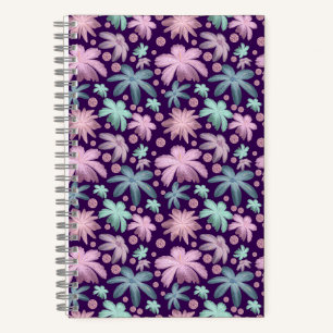 Carnet Motif floral aquarelle doux