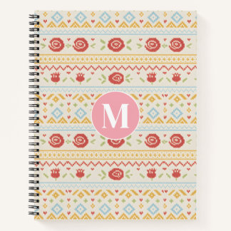 Carnet Motif Floral Bohème Nordique Personnalisé Folk