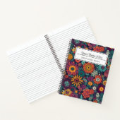 Carnet Motif floral, Bouquet de fleurs colorées (Intérieur)