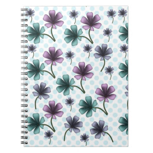 Carnet Motif floral Cottagecore doux Esthétique pastel