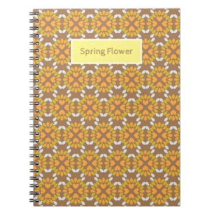 Carnet motif floral de fleurs de printemps