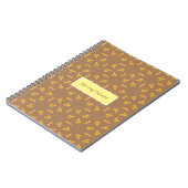 Carnet motif floral de fleurs de printemps (Côté gauche)