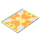 Carnet motif floral de fleurs de printemps (Côté gauche)