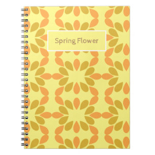 Carnet motif floral de fleurs de printemps
