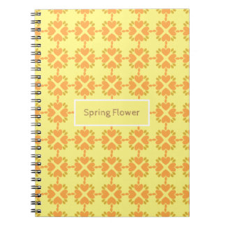 Carnet motif floral de fleurs de printemps
