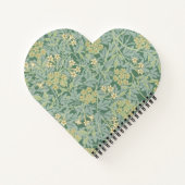 Carnet Motif floral de jasmin vert élégant (Dos)