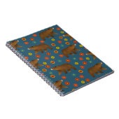 Carnet Motif floral de l'ours (Côté Droit)