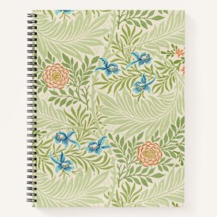 Carnet Motif floral de pied-d'alouette de William Morris