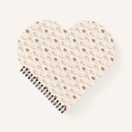 Carnet Motif floral de tulipe moderne (Devant)