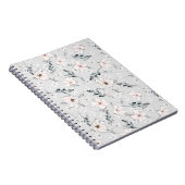 Carnet Motif floral délicat. (Côté Droit)