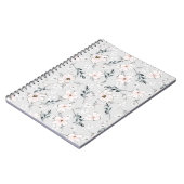Carnet Motif floral délicat. (Côté gauche)