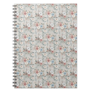 Carnet Motif floral hivernal cosy