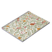 Carnet Motif floral incomparable. (Côté gauche)