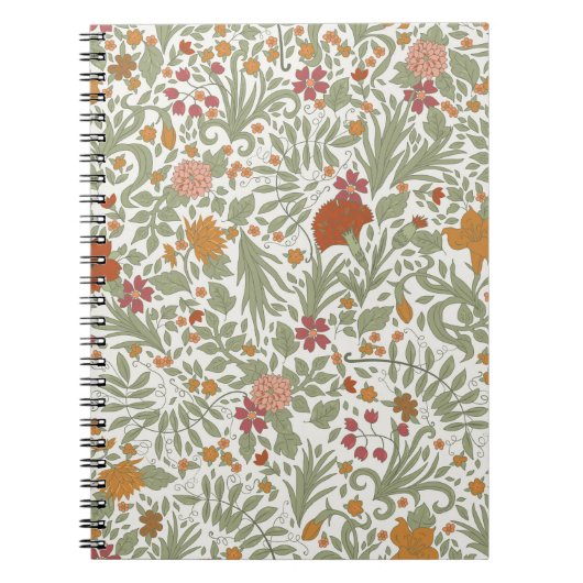 Carnet Motif floral incomparable. (Devant)