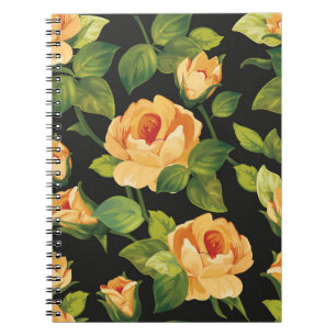 Carnet Motif floral incomparable avec de beaux roses