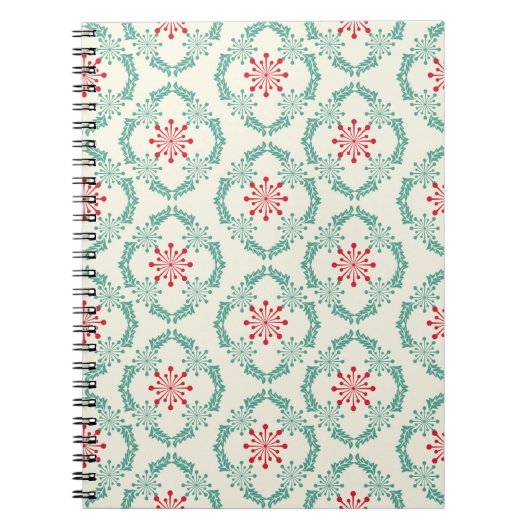 Carnet Motif floral incomparable de fleurs abstraites et  (Devant)