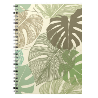 Carnet Motif floral incomparable de la Monstera del Tropi