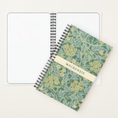 Carnet Motif floral jasmin vert (À l'intérieur)