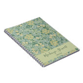 Carnet Motif floral jasmin vert (Côté Droit)