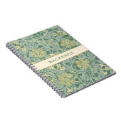 Carnet Motif floral jasmin vert (Côté Droit)