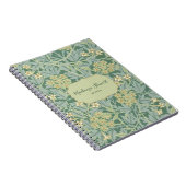 Carnet Motif floral jasmin vert (Côté Droit)