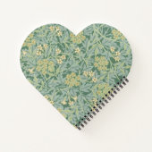 Carnet Motif floral jasmin vert (Dos)