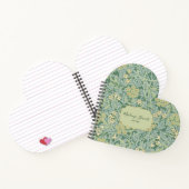 Carnet Motif floral jasmin vert (Intérieur)