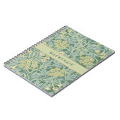 Carnet Motif floral jasmin vert (Côté gauche)