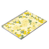 Carnet Motif floral jaune de printemps (Côté gauche)